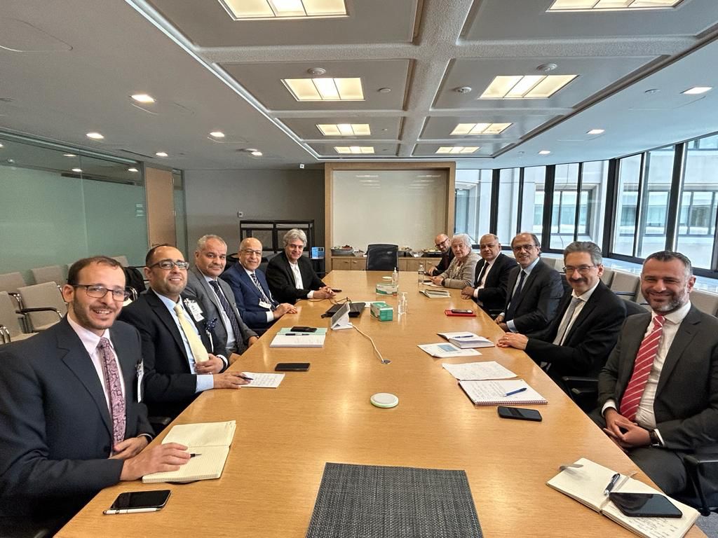 HE Saddek Omar Elkaber Governor of the CBL and the CBL’s team meet the IMF Mission to Libya at the IMF HQ in Washington DC.