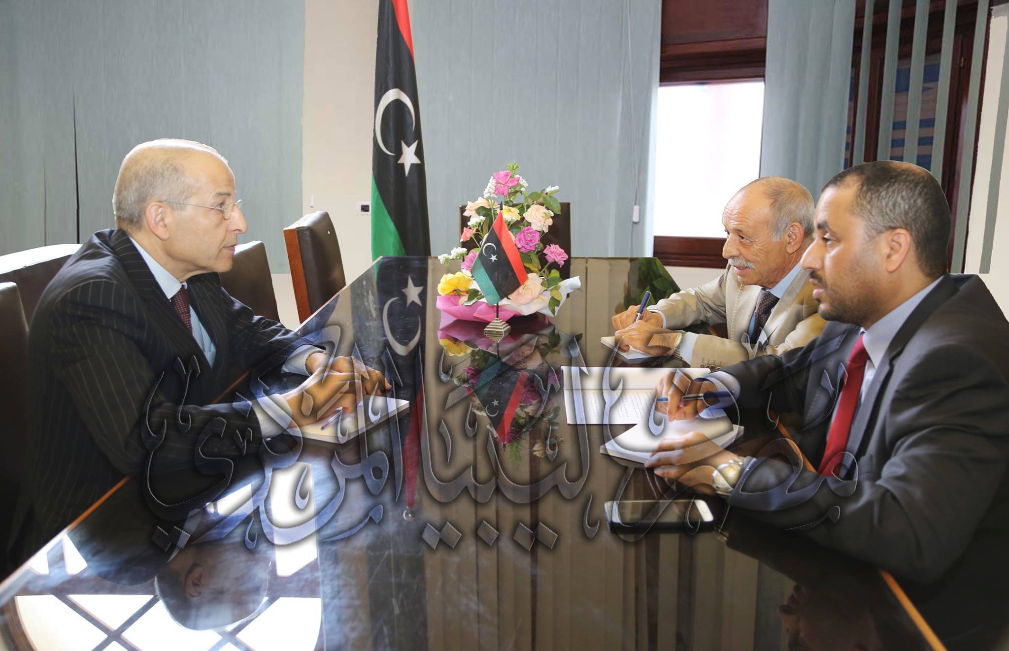 إجتماع محافظ مصرف ليبيا المركزي برئيس المجلس الأعلى للدولة